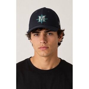 New Era Seattle Mariners Fitted Hat 7 1/8 Navy MLB Authentic Collection Cap